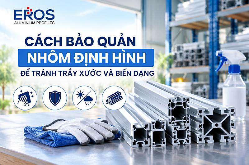 Cách bảo quản nhôm định hình để tránh trầy xước và biến dạng