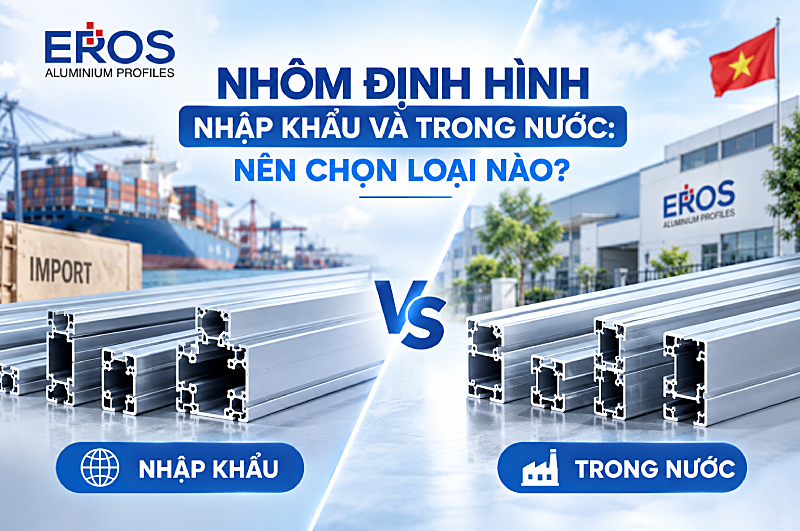 Nên mua nhôm định hình nhập khẩu và trong nước